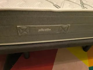 Cama individual 90 + somier + almohada