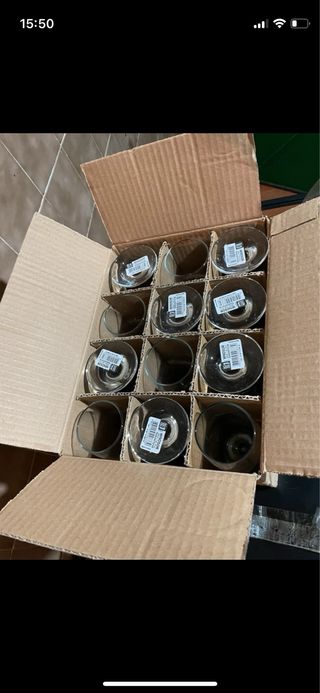 12 Calici di Champagne in Cristallo