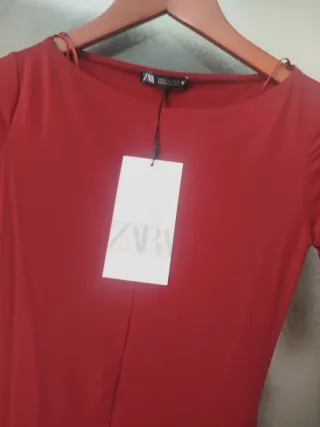 Vestido Zara Rojo Talla S