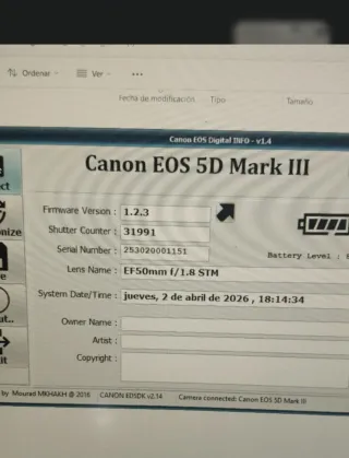 Canon 5D Mark III Cámara DSLR