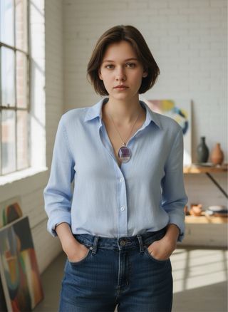 Colgante Plata 925 Fluorita Bandeada Natural