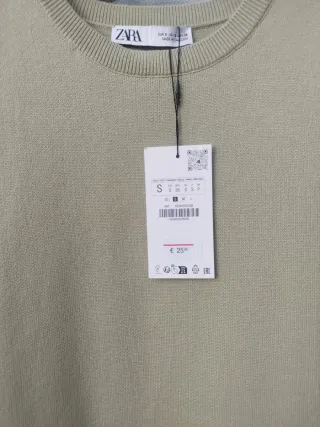 Vestido Zara verde oliva talla M