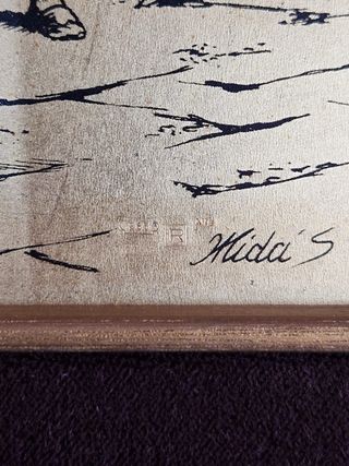 Quadro Osteria rivestito in argento firmato Mida’s