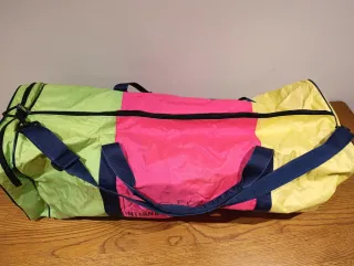 Bolsa de deporte vintage multicolor