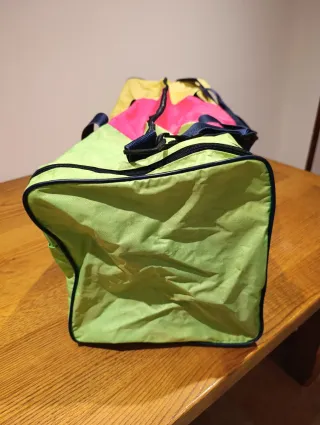 Bolsa de deporte vintage multicolor