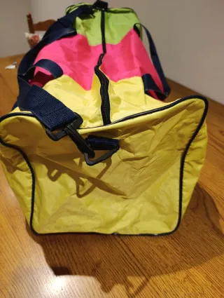 Bolsa de deporte vintage multicolor