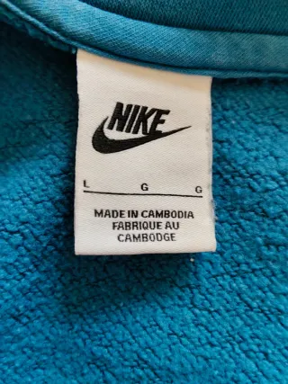 Felpa Nike con Zip Blu Navy Uomo Taglia L