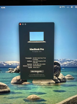 MacBook Pro 16 2019 Core i7 16GB 512GB SSD “Leer”