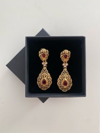 Aderezo Fallera o huertana Oro y granate