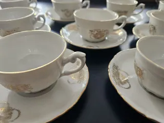 Servizio caffè Korok porcellana oro