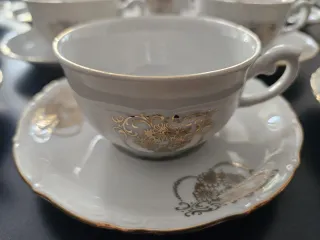 Servizio caffè Korok porcellana oro