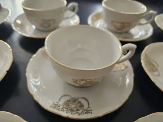 Servizio caffè Korok porcellana oro