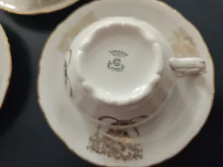 Servizio caffè Korok porcellana oro