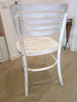 Silla rustica decorativa hecha a mano con mucho ca