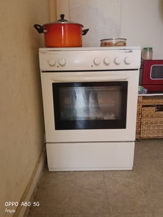 Cocina Eléctrica 4 fuegos con Horno