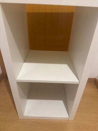 Mueble auxiliar blanco estantería baja