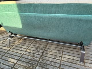 Sofá Cama Tela y Metal 135 x 190cm