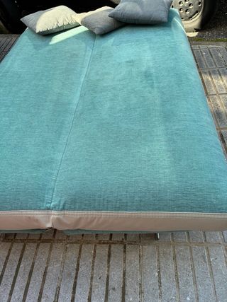 Sofá Cama Tela y Metal 135 x 190cm