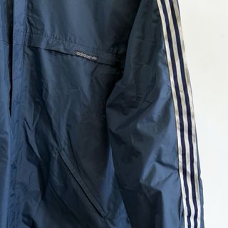 Cortavientos Adidas Original Vintage 3 Rayas Azul