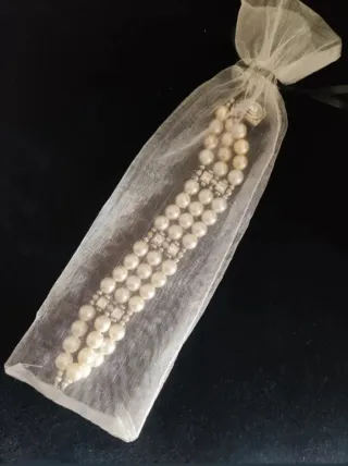 Bracciale vintage perle artificiali