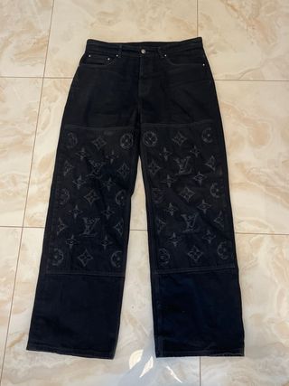Completo jeans Louis Vitton nero