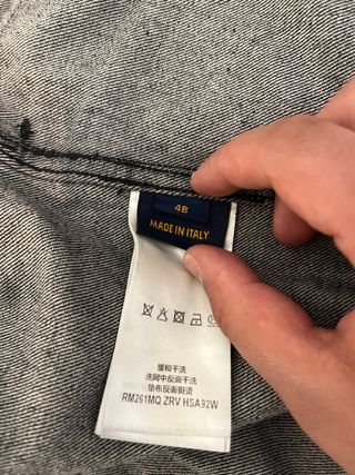 Completo jeans Louis Vitton nero