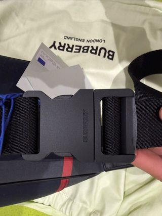 Riñonera Burberry Cuadros Gris