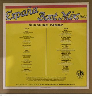 SUNSHINE FAMILY (ESPAÑA BOOT MIS VOL. 1) LP 1987