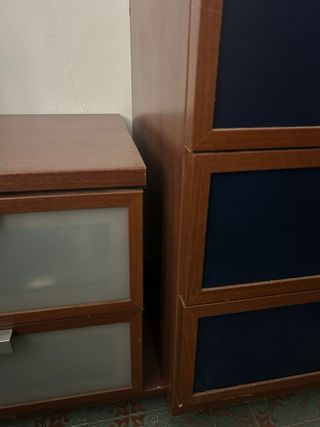 Mueble oficina cajones madera