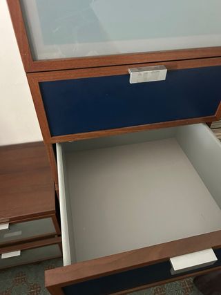 Mueble oficina cajones madera