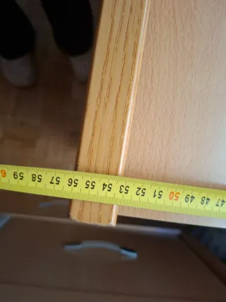 Escritorio madera con compartimentos