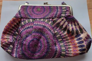 Bolso de tela vintage multicolor