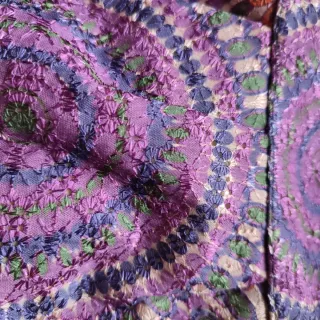 Bolso de tela vintage multicolor