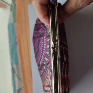 Bolso de tela vintage multicolor