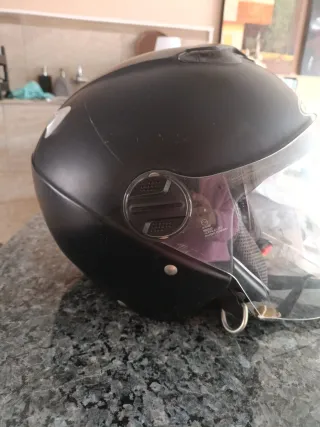 Casco Moto Scooter Negro