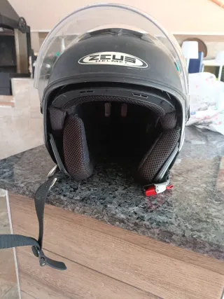 Casco Moto Scooter Negro