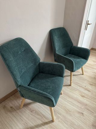 Coppia poltrone Vente-Unique verdi