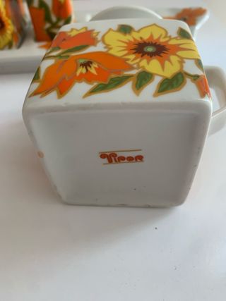 Juego Vintage Aceite Vinagre Salero Vipor