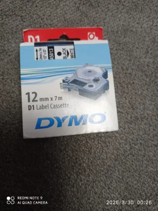 Cinta D1 DYMO 12mm x 7m