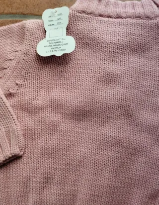 Chaqueta bebé rosa con cremallera