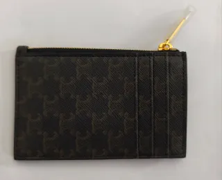 Celine PORTA CARTE CON ZIP IN CANVAS TRIOMPHE