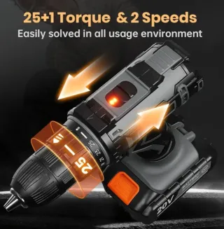 Taladro Atornillador Batería 20V