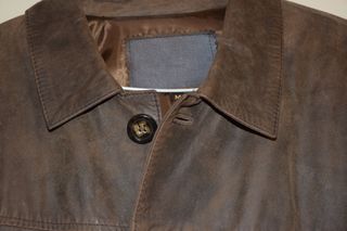 Chaqueta Cuero Hombre Marrón Talla M