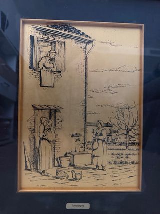 Quadro Campagna Mida’s rivestito in Argento