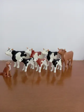 Lote Playmobil Vacas y Terneros