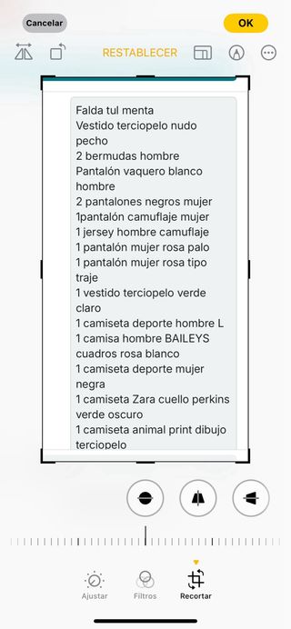 Lote 19 prendas de ropa