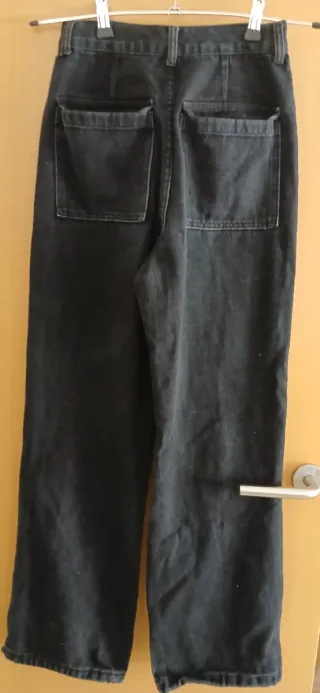 Pantalón vaquero mujer bicolor