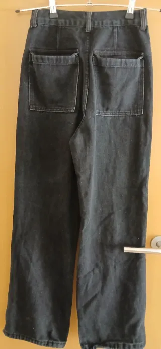 Pantalón vaquero mujer bicolor