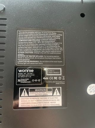 Pantalla portátil Wonnie negra