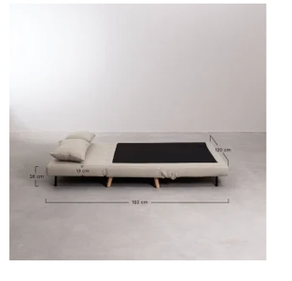 Sofá Cama Negro 2 Plazas - Como Nuevo